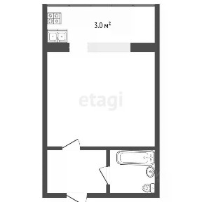 Продается студия, 13,1 м²