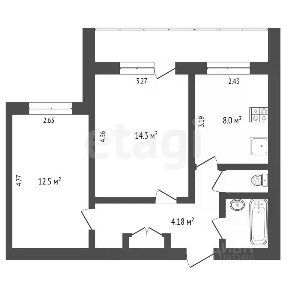 Продается 2-комн. квартира, 45 м²