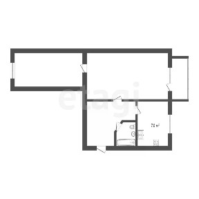 Продается 2-комн. квартира, 44,1 м²