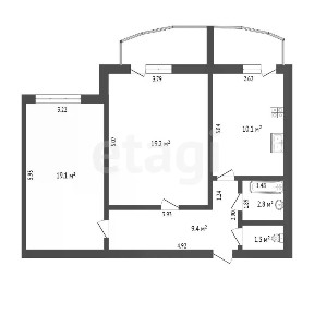 Продается 2-комн. квартира, 61,9 м²