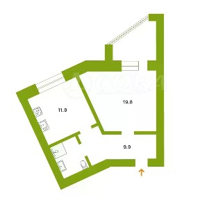 Продается 1-комн. квартира, 45,8 м²