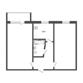Продается 2-комн. квартира, 43,4 м²