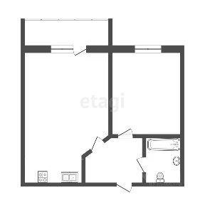 Продается 1-комн. квартира, 48,2 м²