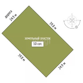 Продается участок, 10 сот.