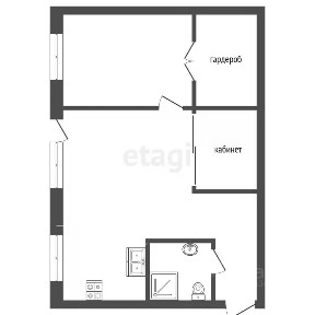 Продается 1-этажный дом, 60 м²
