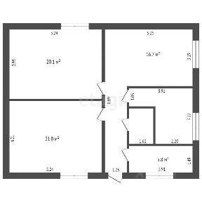 Продается 1-этажный дом, 87,8 м²