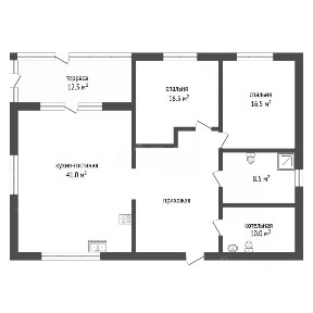Продается 1-этажный дом, 120,1 м²