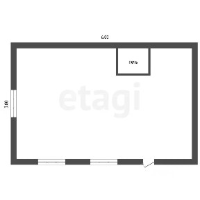 Продается 1-этажный дом, 20 м²