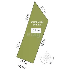 Продается участок, 10,83 сот.