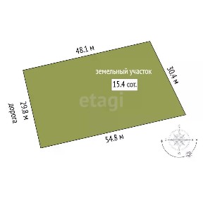 Продается участок, 15,4 сот.