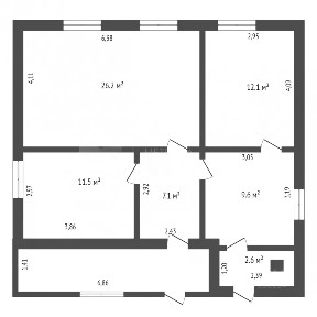 Продается 1-этажный коттедж, 69,1 м²
