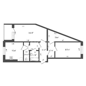 Продается 2-комн. квартира, 58,4 м²