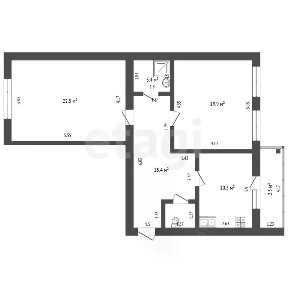 Продается 2-комн. квартира, 76 м²
