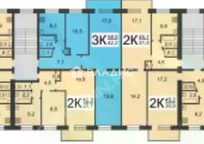 Продается 3-комн. квартира, 63,5 м²