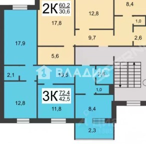 Продается 3-комн. квартира, 70,6 м²