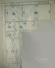 Продается 2-комн. квартира, 53,7 м²