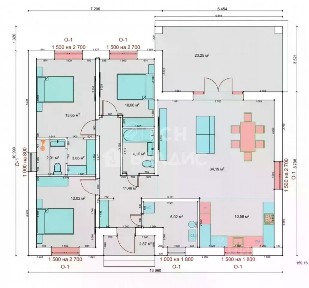 Продается 1-этажный дом, 140 м²