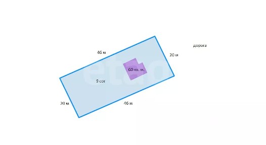 Продается 1-этажный дом, 60 м²