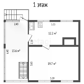 Продается 2-этажный дом, 64,1 м²