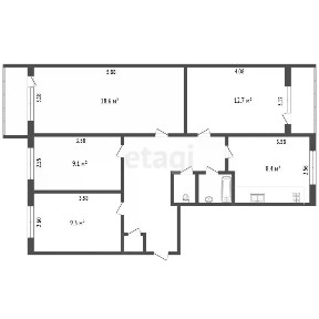 Продается 4-комн. квартира, 72,5 м²