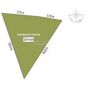 Продается участок, 10,4 сот.