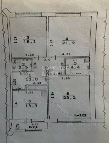 Продается 3-комн. квартира, 96,3 м²