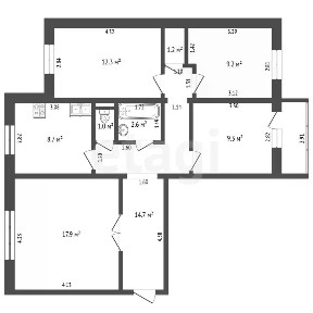 Продается 4-комн. квартира, 77 м²