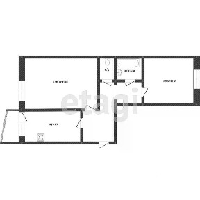 Продается 2-комн. квартира, 56 м²