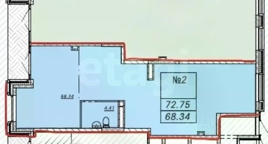 Продается офис, 72,75 м²