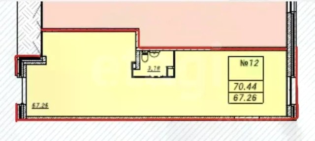 Продается офис, 70,44 м²