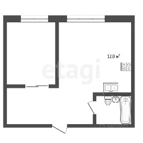 Продается 2-комн. квартира, 44,4 м²