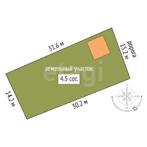 Продается 1-этажный дом, 35,4 м²