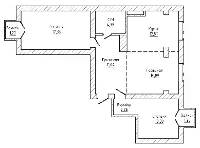 Продается 3-комн. квартира, 75,6 м²