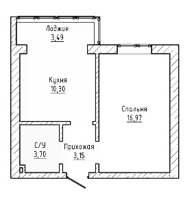 Продается 1-комн. квартира, 38 м²
