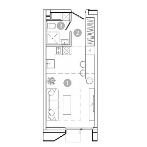 Продается студия, 24,7 м²