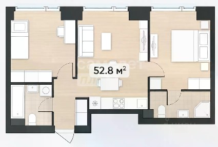 Продается 2-комн. квартира, 53 м²