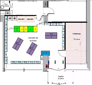 Сдается торговая площадь, 15,9 м²