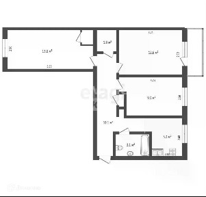 Продается 3-комн. квартира, 58 м²