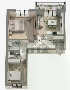 Продается 2-комн. квартира, 68 м²