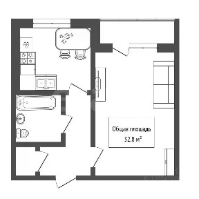 Продается 1-комн. квартира, 32,8 м²