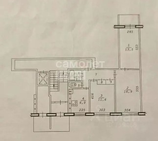 Продается 3-комн. квартира, 60 м²