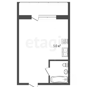 Продается 1-комн. квартира, 24,3 м²