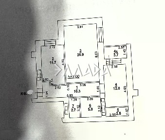 Продается 2-комн. квартира, 75 м²
