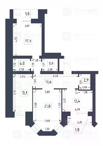 Продается 3-комн. квартира, 89,2 м²