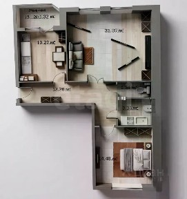 Продается 2-комн. квартира, 67,1 м²