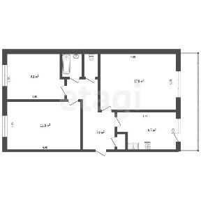 Продается 3-комн. квартира, 57,3 м²