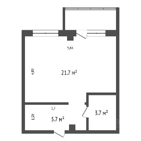 Продается студия, 31,1 м²