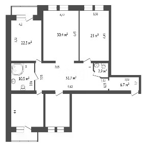 Продается 4-комн. квартира, 161,9 м²