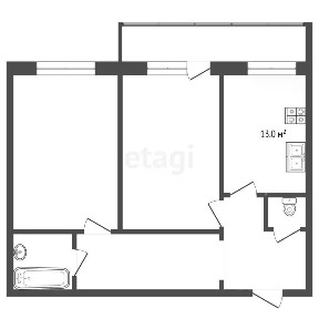 Продается 2-комн. квартира, 64,4 м²