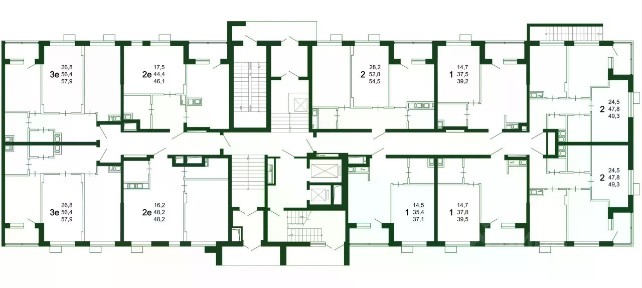 Продается 2-комн. квартира, 54,5 м²